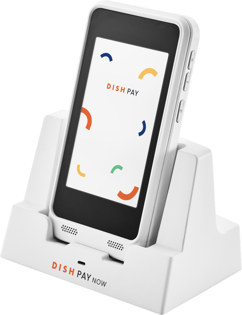 DISH Pay Now - kontaktloser Kartenleser mit Ladestation