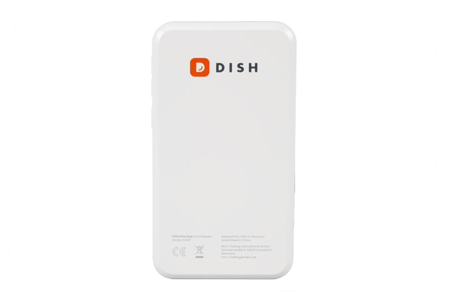 DISH Pay Now - kontaktloser Kartenleser mit Ladestation